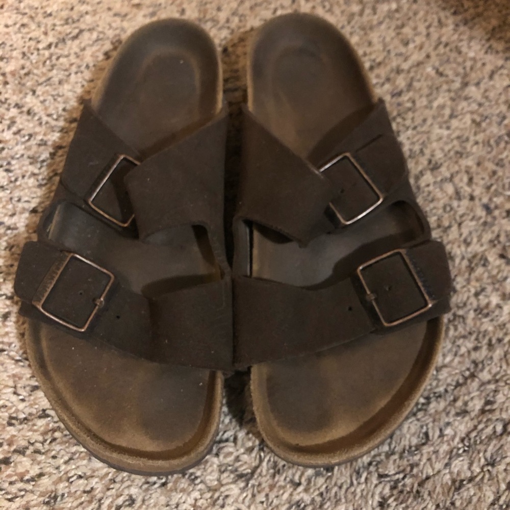 Size 40 Brown leather Birks